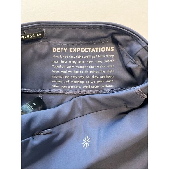 Athleta x Allyson Felix Womens Legend Shortie Bike Short Blue Size XS 980382-01 - Picture 15 of 16